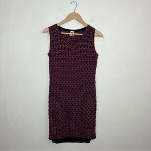 M by Missoni Classic Geometric Print Bodycon Shift Dress Size 44 or US Large